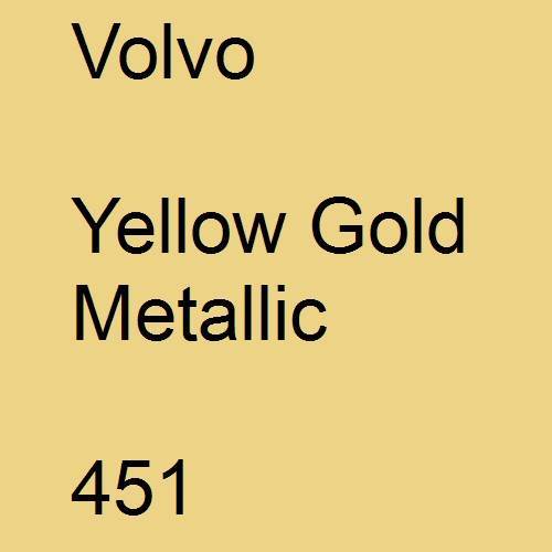 Volvo, Yellow Gold Metallic, 451.